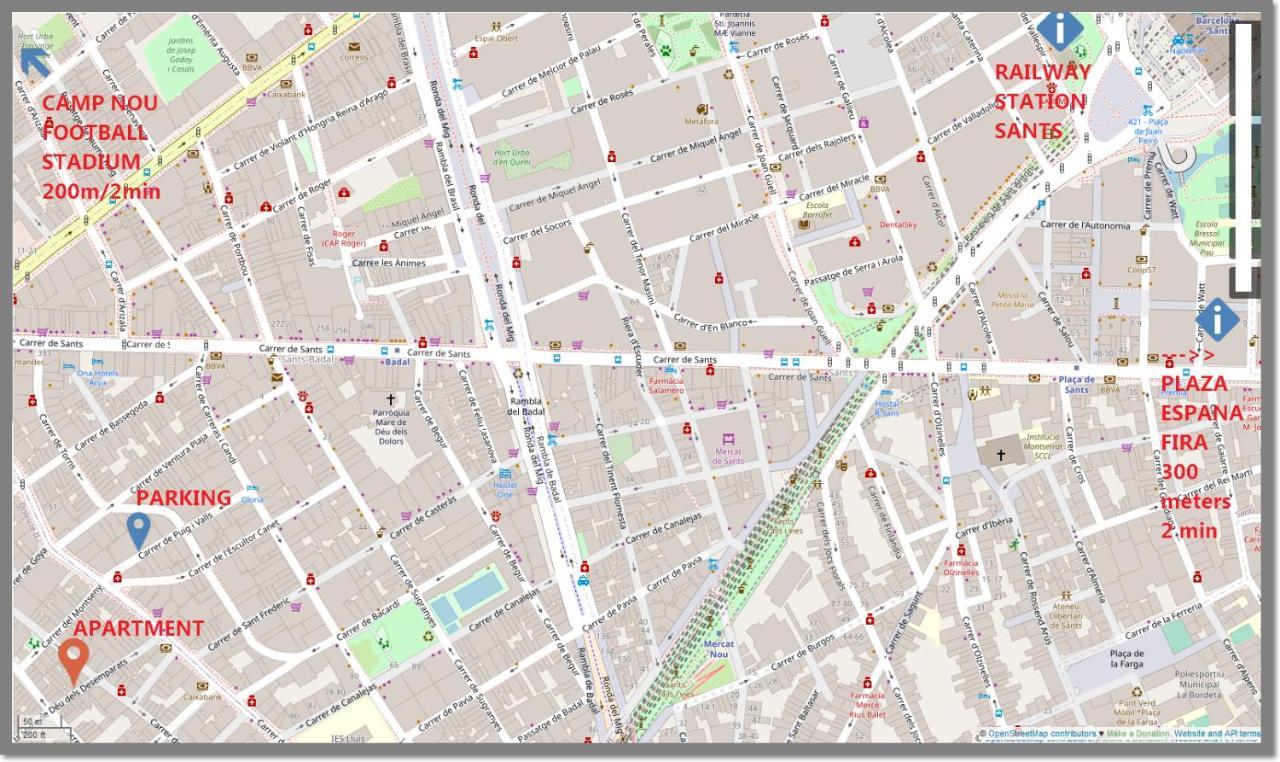 FREEPARKING LOFTS BCN FIRA SANTS CAMP NOU A-plus Apartman Barcelona Kültér fotó